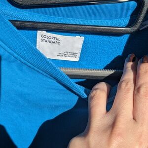 Colorful Standard Blue and Orange Organic Cotton Top